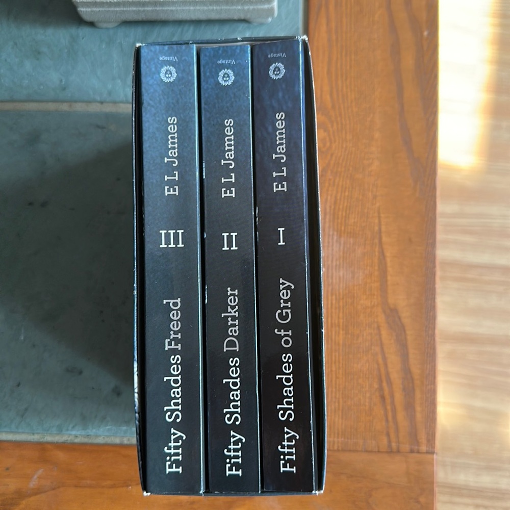Up for sale fifty shades trilogy. In great condition